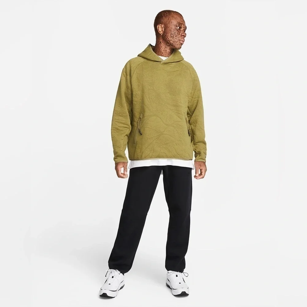 Nike Therma-FIT ADV Tech Pak Men’s Olive Green Pullover Hoodie Nwt Size M